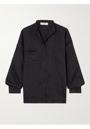 Giuliva Heritage - The Ivy Fil Coupé Woven Shirt - Black - IT36,IT38,IT40,IT42,IT44,IT46