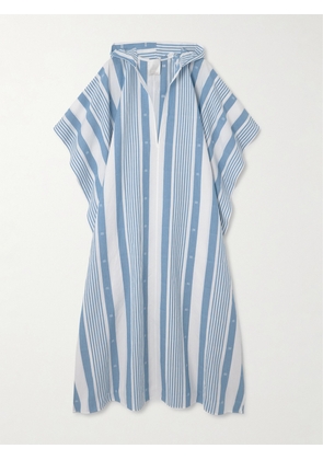 Givenchy - Striped Cotton And Linen-blend Kaftan - Blue - FR 34,FR 36,FR 38,FR 40,FR 42