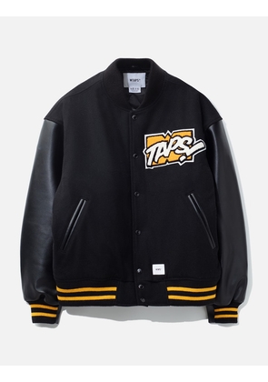 Wool Bomber PU Leather Jacket