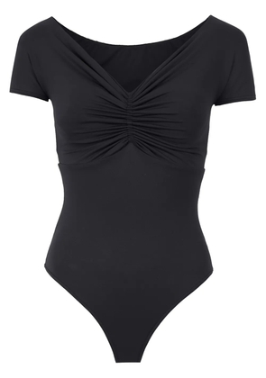 Amir Slama ruched details body - Black