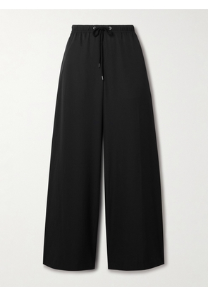 James Perse - Matte-satin Wide-leg Pants - Black - 01,2,3,4