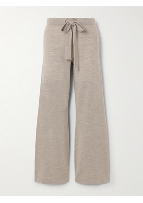 We Norwegians - Geilo Merino Wool Flared Pants - Neutrals - x small,small,medium,large,x large