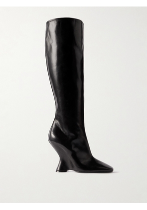 Dries Van Noten - Leather Knee Boots - Black - IT37,IT37.5,IT38,IT38.5,IT39,IT39.5,IT40,IT41