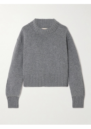 &Daughter - Fintra Crop Wool Turtleneck Sweater - Gray - x small,small,medium,large,x large