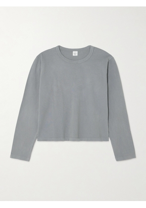 LESET - Margo Cotton-jersey T-shirt - Gray - x small,small,medium,large,x large