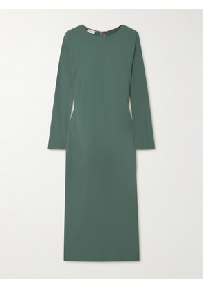 Dries Van Noten - Paneled Crepe De Chine Midi Dress - Green - FR 34,FR 36,FR 38,FR 40,FR 42,FR 44