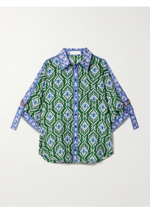 Zimmermann - Wylie Printed Silk Shirt - Green - 00,1,2,3,4
