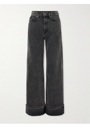 Veronica Beard - Taylor High-rise Wide-leg Jeans - Gray - 23,24,25,26,27,28,29,30,31,32