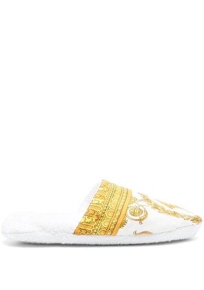 Versace I Love Baroque slippers - White