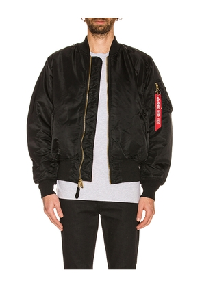 ALPHA INDUSTRIES MA-1 Flight Jacket in Black. Size S. Also in XL.