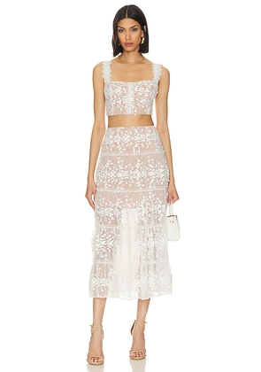 Bronx and Banco Megan Two Piece Set in White. Size XL. Also in S.