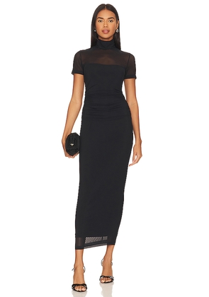 Amanda Uprichard Dominique Midi Dress in Black. Size XS. Also in XL.