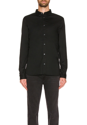ALLSAINTS Hawthorne LS Shirt in Black. Size M. Also in S.