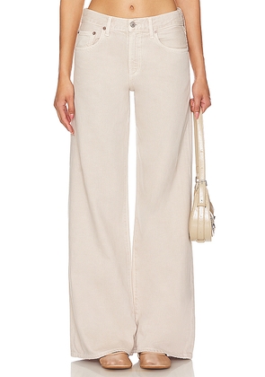 AGOLDE Clara Low Rise Baggy Flare Jeans in Light Grey. Size 33. Also in 34.