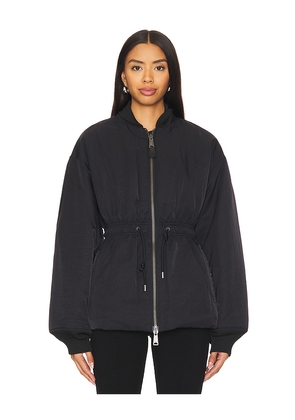 ALPHA INDUSTRIES Short Cinched Waist Jacket in Black. Size L. Also in S.