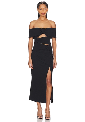 ELLIATT Sardinian Dress in Black. Size L. Also in M, XS.