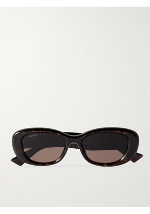 GUCCI EYEWEAR - Gg Square-frame Tortoiseshell Acetate Sunglasses - Black - One size