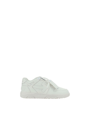 Off-White White Leather Low Top Sneakers - EU44/US11