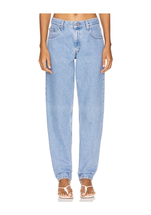 aligrace Vintage Balloon Straight Jeans in Denim-Light. Size 24. Also in 25.