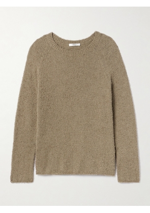 The Row - Kathy Cotton-bouclé Sweater - Brown - xx small,x small,small,medium,large,x large