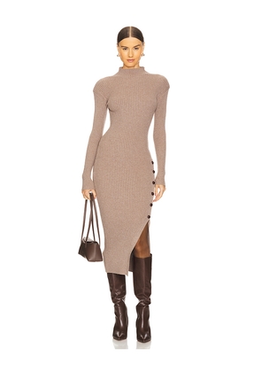 ASTR the Label Soryn Sweater Dress in Taupe. Size L. Also in XL.