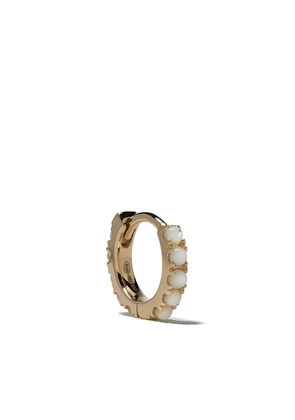 We by WHITEbIRD 18kt gold Ismène mother of pearl single hoop earring