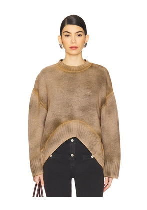 THE ATTICO Sweater in Brown. Size 38. Also in 40, 42, 44.
