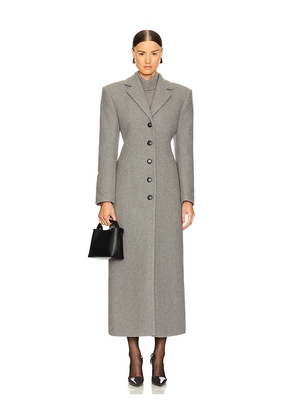 EAVES Yaron Manteco Wool Coat in Grey. Size L. Also in M, S, XL, XS, XXS.