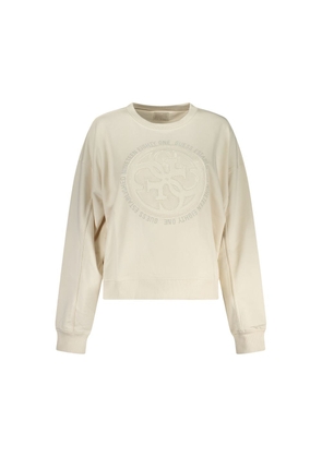Guess Jeans White Cotton Women Sweatshirt - XS