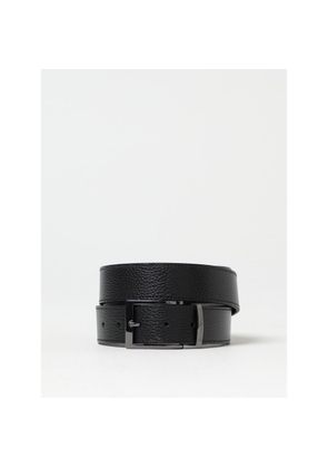 Emporio Armani Black Leather Regular Belt - UNI