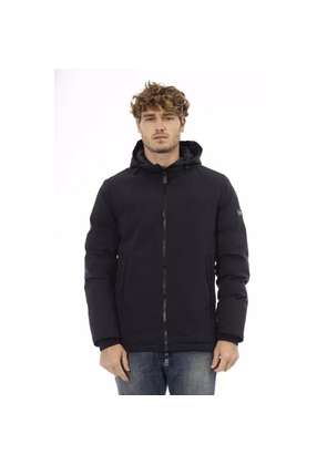 Baldinini Trend Blue Polyester Shell Jacket - 2XL