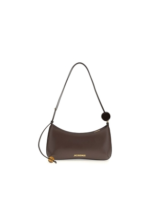 Jacquemus Brown Calf Leather Bos Taurus Shoulder Bag