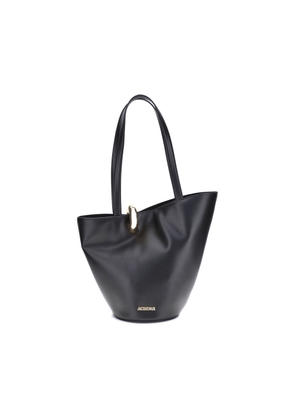Jacquemus Black Calf Leather Bos Taurus Shoulder Bag