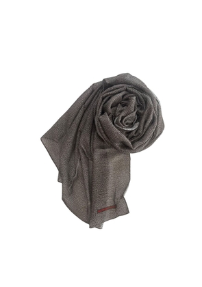 Borbonese Grey Modal Women Scarf