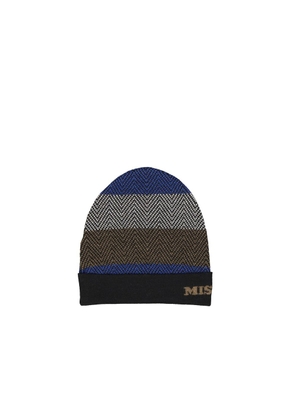 Missoni Blue Wool Beanie - UNI