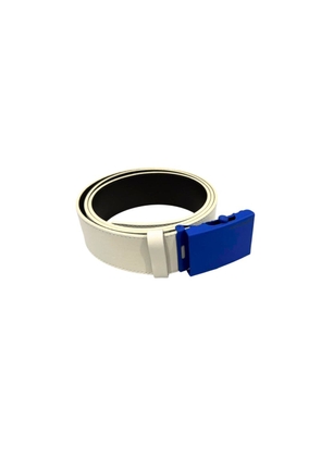 Borbonese White Leather Men Belt - UNI