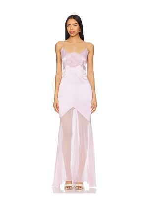 Alejandra Alonso Rojas Bias Gown With Flower in Blush. Size 4. Also in 6.