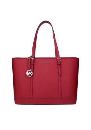 Michael Kors Red Leather Shoulder Bag
