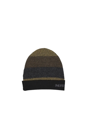 Missoni Black Wool Beanie - UNI