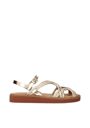 See By Chloé Gold Polyethylene Flat Sandals - EU40/US10