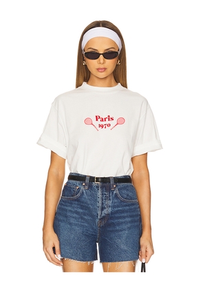 Araminta James French Tennis Tee in Ivory. Size L. Also in S.