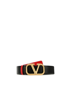 Valentino Garavani Black Calfskin Regular Belt - 75 cm / 30 Inches