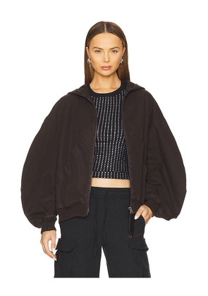 THE ATTICO Bomber Jacket in Brown. Size 42. Also in 44.