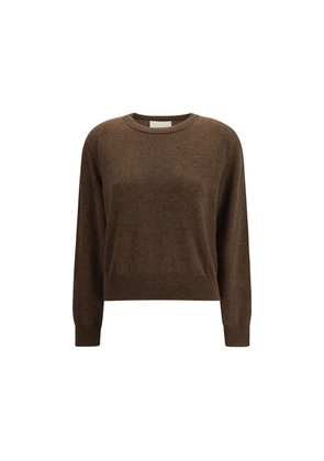 Lisa Yang Brown Fleece Wool Sweatshirt - 1