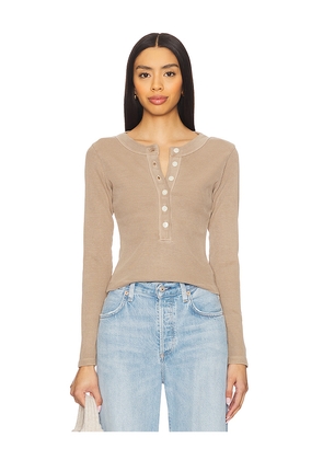 Citizens of Humanity Varra Henley in Tan. Size M. Also in S, XS.