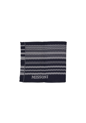 Missoni Blue Wool Scarf