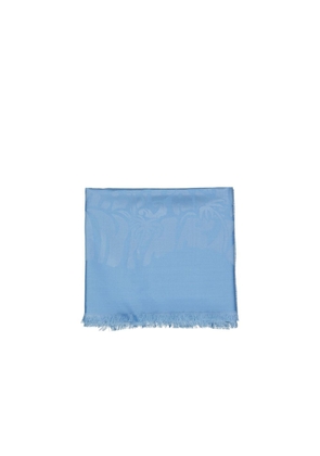 Lanvin Blue Silk Scarf