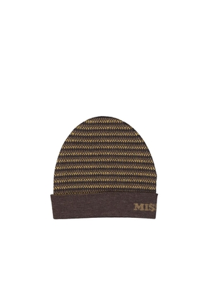 Missoni Brown Wool Beanie - UNI