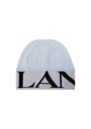 Lanvin Blue Virgin Wool Beanie - UNI