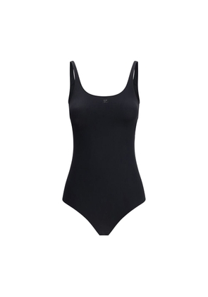 Courrèges Black Elastane One-Piece Swimsuit - M